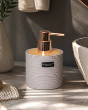 Liquid Dispenser with Ribbed Texture - OffWhite