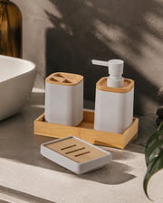 Delightful 4 Piece Bathroom Set - White