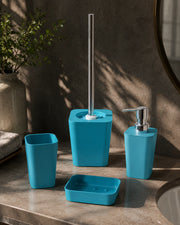 Delightful 4 Piece Bathroom Accessory - Blue