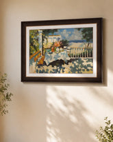 "The Yellow Bench" Handmade Oil Painting 24"x 36" 