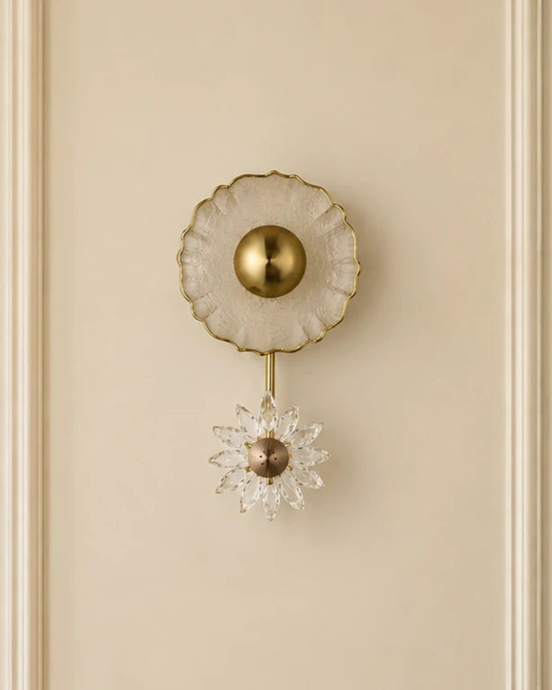 Celestia Bloom Crystal Wall Light