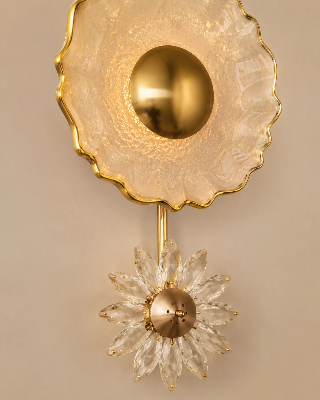 Celestia Bloom Crystal Wall Light 