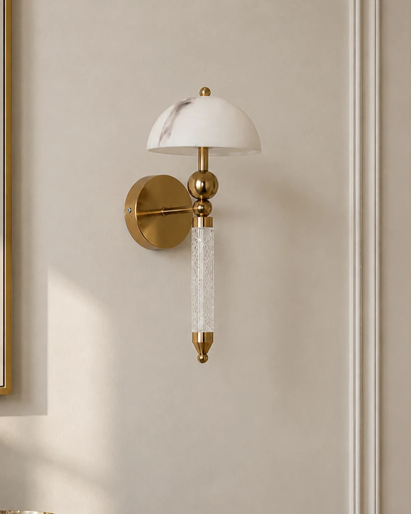 Celestine Alabaster Dome Wall Light