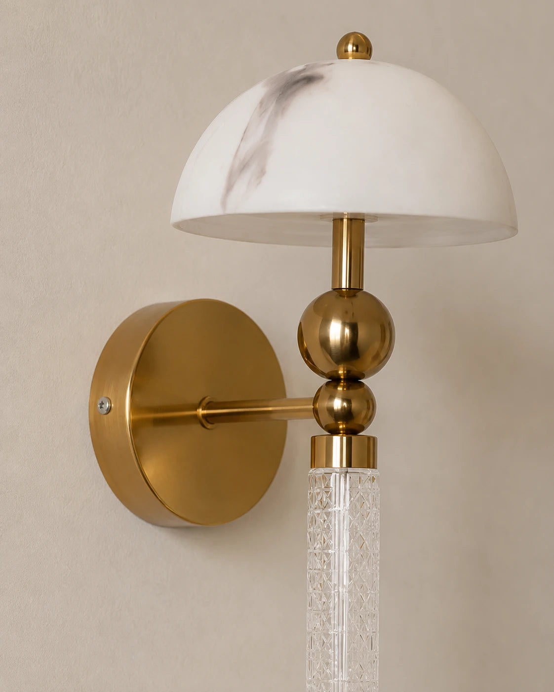 Celestine Alabaster Dome Wall Light 