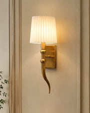 Valencia Pleated Horn Wall Light