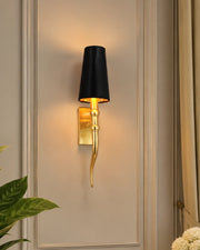 Noir Élan Gold Wall Light
