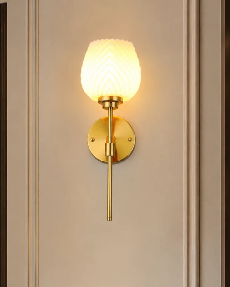 Lumiera Pleated Bud Wall Light 