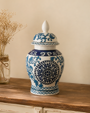 Azure Dynasty Temple Jar