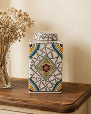 Verdant Mosaic Decorative Jar