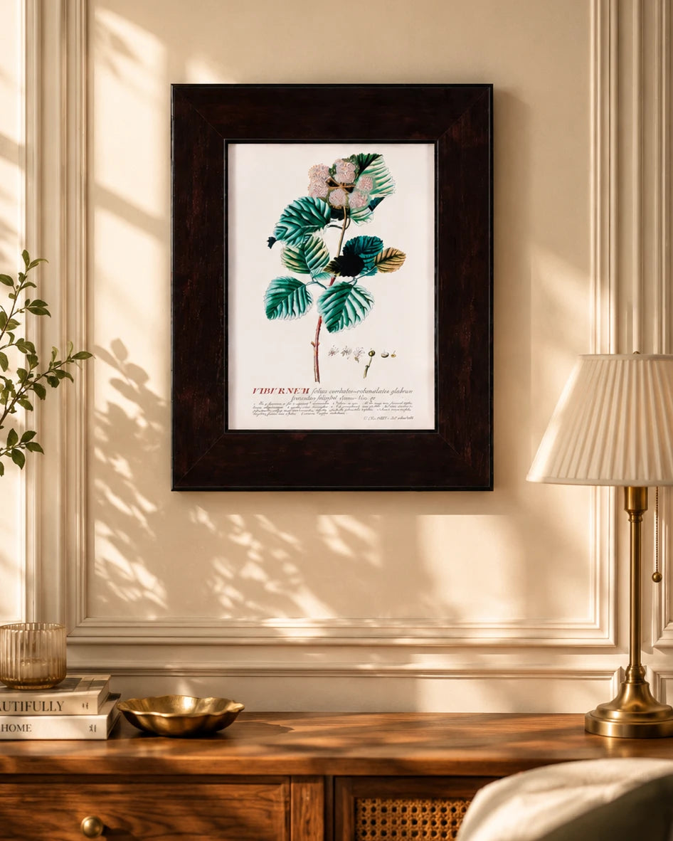 Rose Leaf Study - Framed Scientific Floral Print