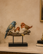 Decorative Bird Family Figurine 