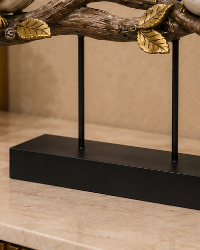 Decorative Bird Family Figurine 