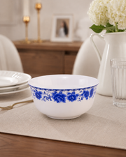 Blue & White Rose Motif Katori