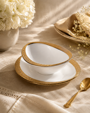 Radiant Edge Bowl With Tray