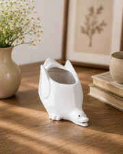 Playful Duck Ceramic Vase