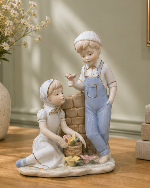 Whispers of Childhood - Fine Porcelain Figurine