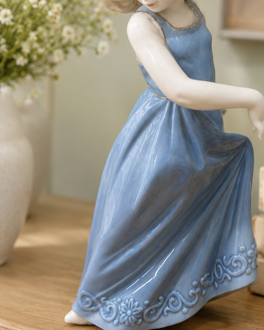 Belle in Blue - Fine Porcelain Figurine 
