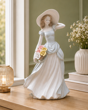 Floral Victorian Lady - Fine Porcelain Figurine