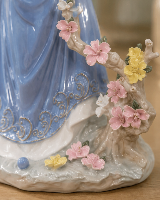 Lady of the Blossoms - Fine Porcelain Figurine 