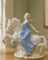 Majestic Ride Victorian Lady - Fine Porcelain Figurine 