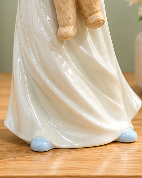 Teddy's Best Friend - Fine Porcelain Figurine 