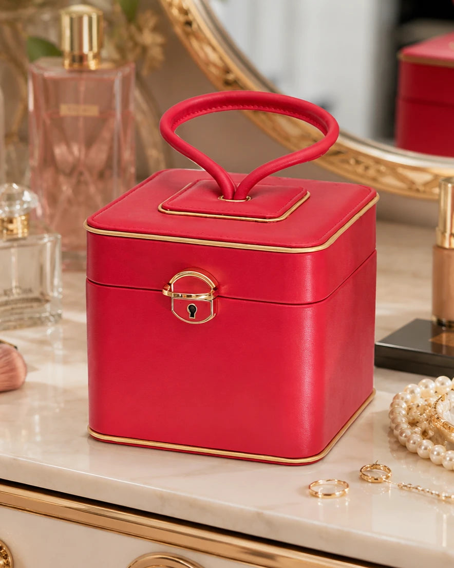 Travel Jewellery Box - Red