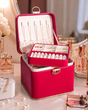 Travel Jewellery Box - Red