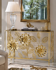 Golden Garden Console Table - Large