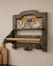 Rustic Wooden Wall Mounted Tissue Holder