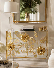 Golden Garden Console Table - Medium