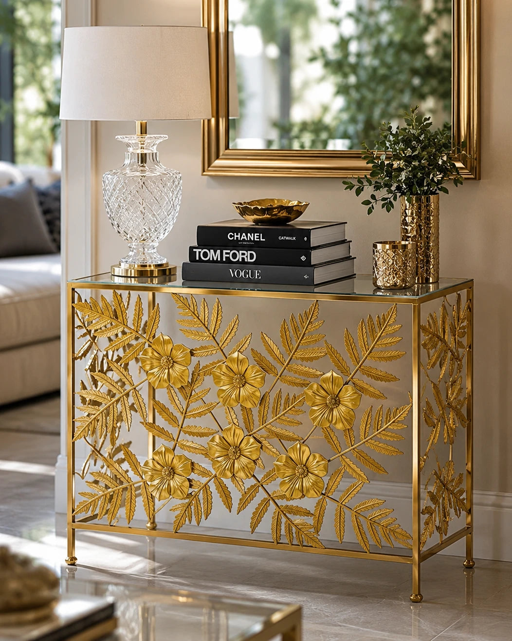 Botanical Luxe Console Table - Medium 
