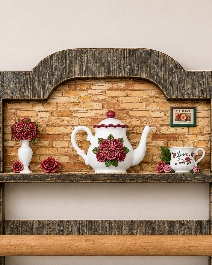 Rustic Wooden Wall Mounted Tissue Holder 