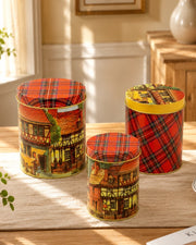 Vintage Village Metal Storage Canister - Set Of 3