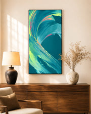 Ocean Pulse 3D Abstract Oil Painting