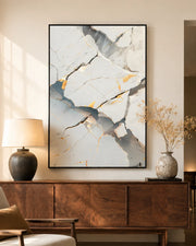 Echoes in Earth 3D Abstract Oil Painting