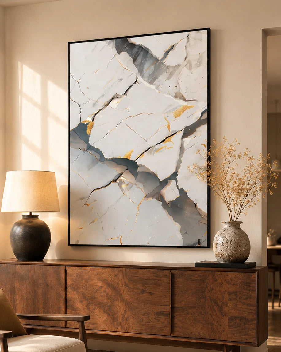 Echoes in Earth 3D Abstract Oil Painting