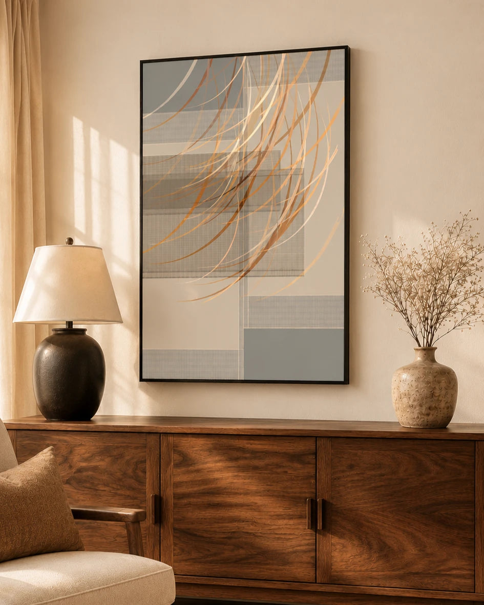 Whispers Wind 3D Abstract Oil Painting