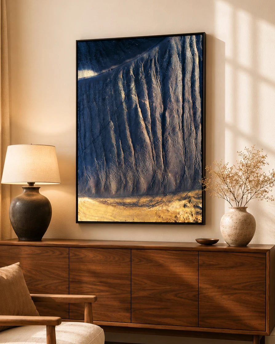Aerial View Texture 3D Abstract Oil Painting
