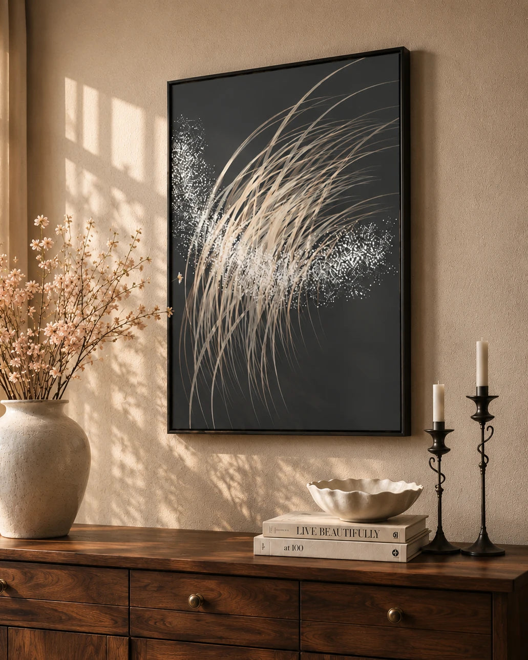 Embodies Motion 3D Abstract Oil Painting