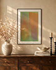 Chromatic Echoes 3D Abstract Oil Painting