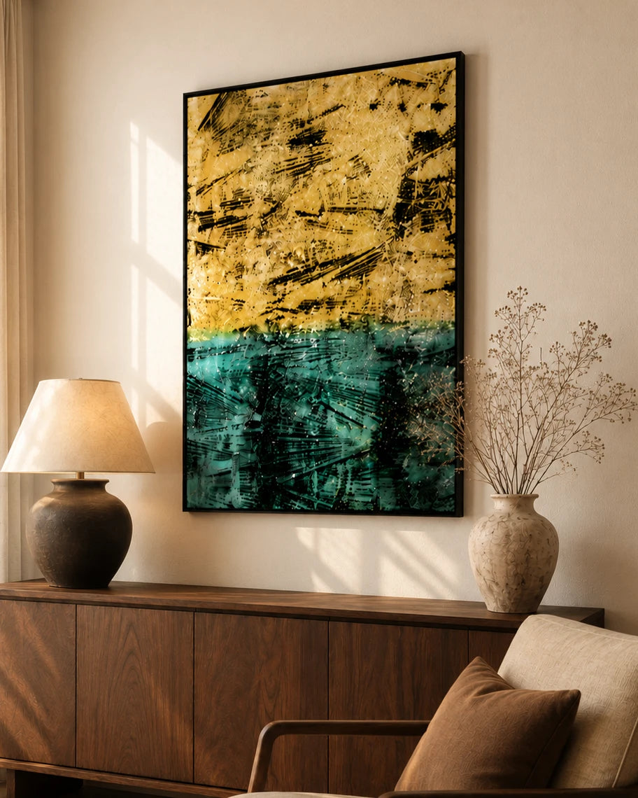 Tectonic Dreams 3D Abstract Oil Painting