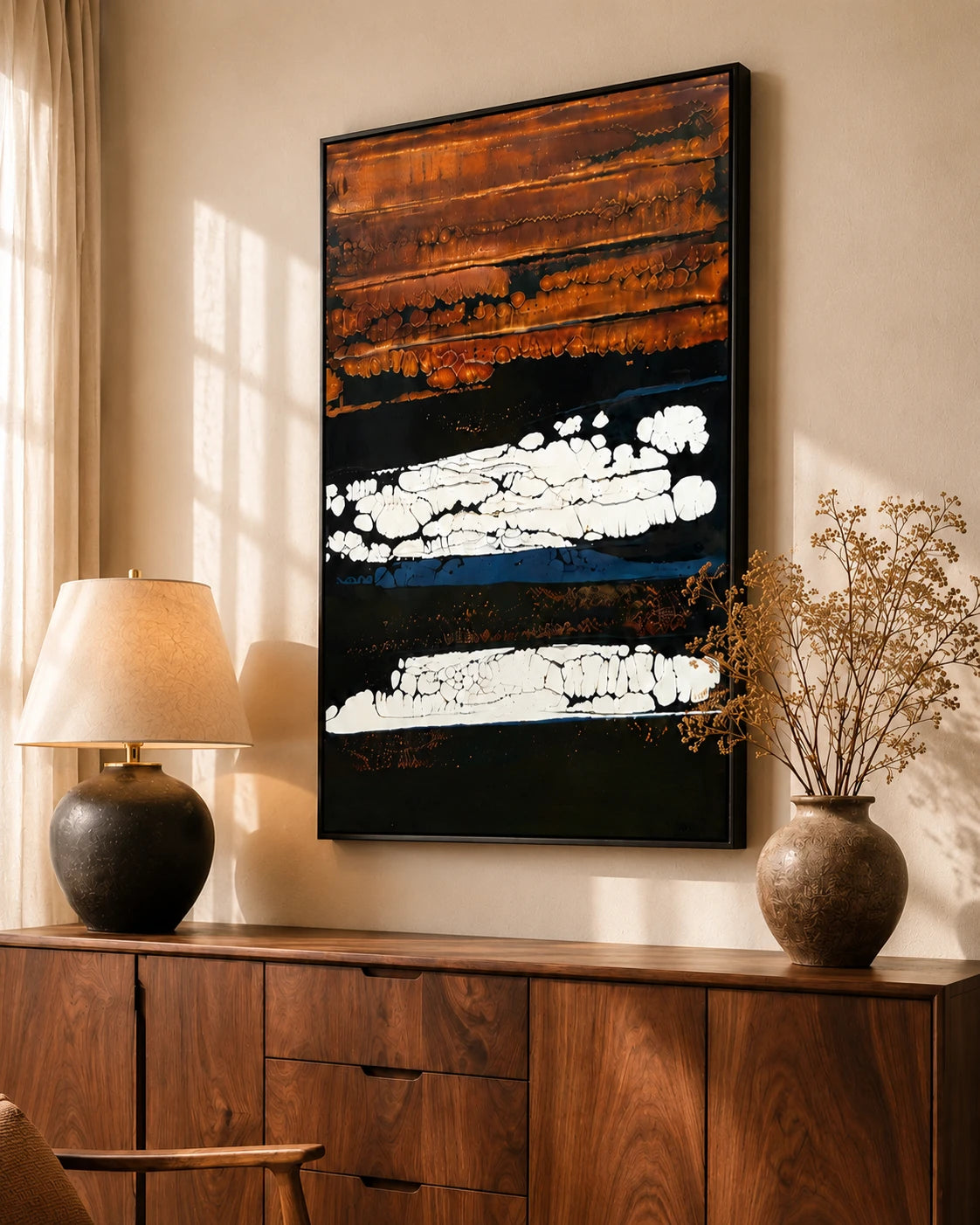 Echoes in Earth 3D Abstract Oil Painting