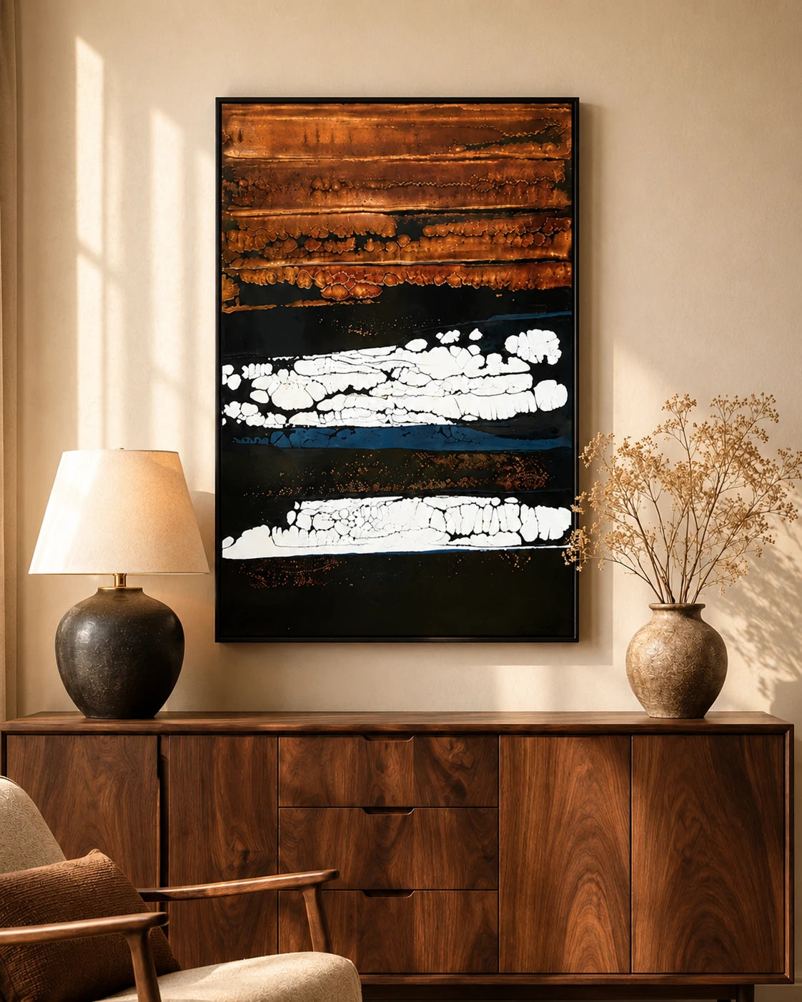 Echoes in Earth 3D Abstract Oil Painting 