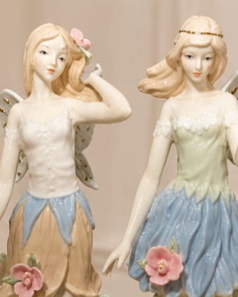 Blossom Fairies - Fine Porcelain Figurine - Set Of 3