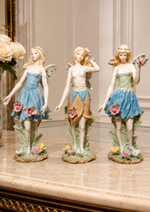 Blossom Fairies - Fine Porcelain Figurine - Set Of 3 