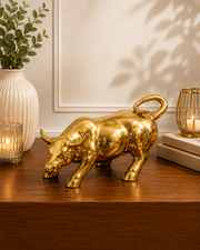 Golden Bull Decorative Sculpture - Big