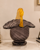 Artisan Glass Decroative Basket 