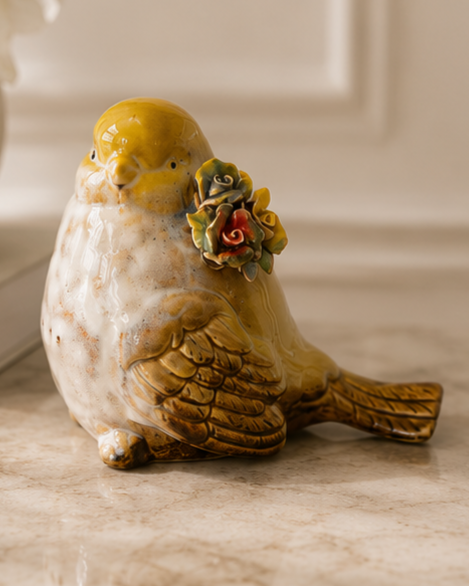 Blossom Bird Figurine - Set Of 4 