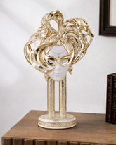 Regal Venetian Mask Decorative Figurine 