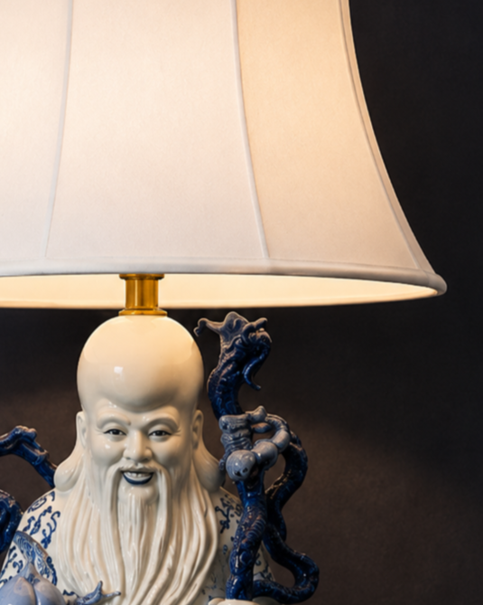 Imperial Wisdom Figurine Table Lamp 
